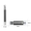 Hama laeta Twin FlashPen, USB 2.0, 64 GB, 10 MB/s, šedý