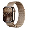 Apple Watch Series 10 GPS + Cellular 46mm Gold Titanium Case with Gold Milanese Loop - M/L
