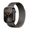 Apple Watch Series 10 GPS + Cellular 42mm Slate Titanium Case with Slate Milanese Loop