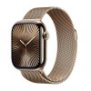 Apple Watch Series 10 GPS + Cellular 42mm Gold Titanium Case with Gold Milanese Loop