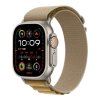 Apple Watch 49mm Tan Alpine Loop - Large - Natural Titanium Finish