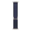 Apple Watch 49mm Navy Alpine Loop - Small - Natural Titanium Finish