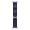 Apple Watch 49mm Navy Alpine Loop - Small - Natural Titanium Finish