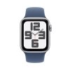 Apple Watch SE GPS 40mm Silver Aluminium Case with Denim Sport Band - S/M