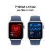 Apple Watch SE GPS + Cellular 40mm Silver Aluminium Case with Denim Sport Band - M/L