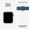 Apple Watch SE GPS + Cellular 40mm Silver Aluminium Case with Denim Sport Band - M/L