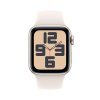 Apple Watch SE GPS + Cellular 40mm Starlight Aluminium Case with Starlight Sport Band - S/M