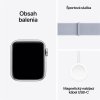 Apple Watch SE GPS + Cellular 44mm Silver Aluminium Case with Blue Cloud Sport Loop