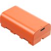 SmallRig 4971 NP-F550 USB-C nabíjateľná batéria fotoaparátu oranžová