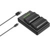 Neewer 2-Pack EN-EL15 EN-EL15 Battery Charger Set Compatible with Nikon (Micro USB Port, 2100mAh)