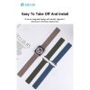 Devia remienok Deluxe Magnetic Fiber Watch Band 44/45/46mm - Evergreen