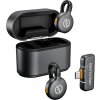 Bezdrôtový klopový mikrofón Hollyland LARK M2S Duo s konektorom USB-C (Duo, vesmírna sivá)