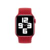 Pletený remienok pre Apple Watch 38/40mm  (červený) (Veľkosť remienka S - 132 mm)