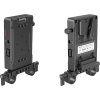 SmallRig 3498 Battery Adapter Plate V-Mount (Basic Version) with Dual Rod Clamp