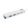 Hyper HyperDrive Flex 4 Port USB-C Combo Hub, modrý