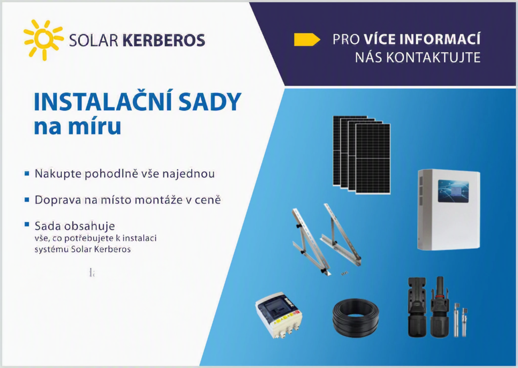 Instalační sady na míru