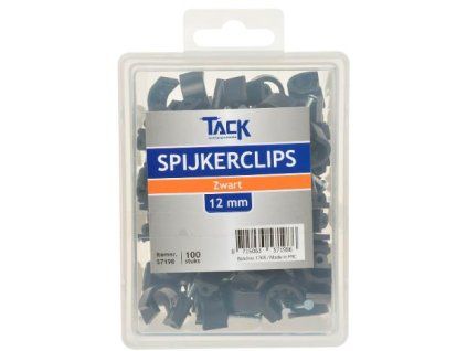 id1 kabelclip 12mm zwart