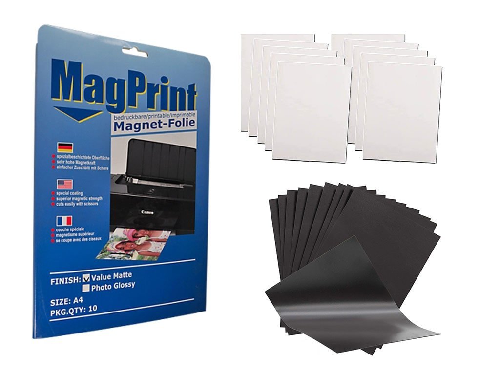 Magnetic paper A4 matt white - SET of 10 pcs - SOLLAU s.r.o.