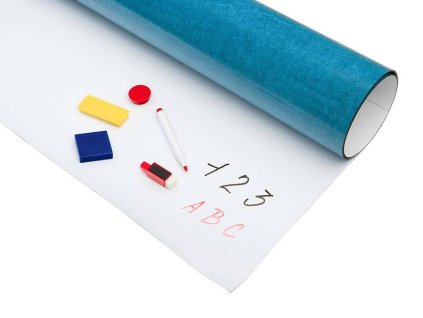 Flexible metal foil, self-adhesive white, rewritable