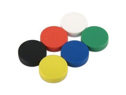 Neodymium disc magnet, 22 x 6 mm, waterproof plastic, 4.1 kg holding force