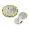 8618 neodymovy magnet valec samolepici d 12x2 mm neodym n40 poniklovany