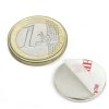 8708 neodymovy magnet valec samolepici d 20x2 mm neodym n38 poniklovany