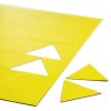 Magnetic triangles, 25 pcs set (Colour Yellow)