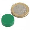 Neodymium disc magnet, 16 x 6 mm, waterproof plastic, 2.6 kg holding force