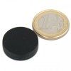 Neodymium disc magnet, 22 x 6 mm, waterproof plastic, 4.1 kg holding force
