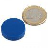 Neodymium disc magnet, 22 x 6 mm, waterproof plastic, 4.1 kg holding force