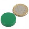 Neodymium disc magnet, 22 x 6 mm, waterproof plastic, 4.1 kg holding force
