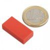 Neodymium prism magnet, 25.4 x 12.7 x 6.3 mm, waterproof plastic, 3.8 kg holding force