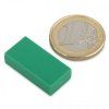 Neodymium prism magnet, 25.4 x 12.7 x 6.3 mm, waterproof plastic, 3.8 kg holding force