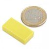 Neodymium prism magnet, 25.4 x 12.7 x 6.3 mm, waterproof plastic, 3.8 kg holding force