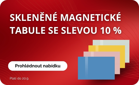 Skleněné magnetické tabule -10%