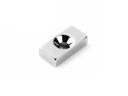 Neodymový magnet hranol 100x40x40 mm s dírou M6.5, N40