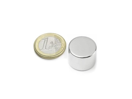 Neodymový magnet válec D 20x15 mm, Neodym, N42, poniklovaný
