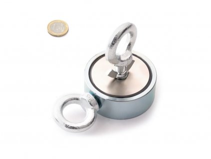 Fishing magnet oboustranný s magnetickou silou 620 kg