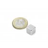 Neodymový magnet hranol 10x10x10 mm, Neodym, N42, poniklovaný