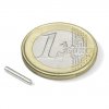 Neodymový magnet válec D 1.5x0.5 mm, Neodym, N45, poniklovaný
