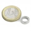 Neodymový magnet mezikruží D 10/7 mm, H 3 mm, Neodym, N45, poniklovaný, diametral magnetisiert