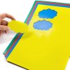 Magnet-Wolken, Set mit 10 Stück (Farbe gelb)