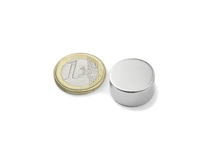 Neodymový magnet valec D 20x10 mm, Neodym, N42, ponikelovaný