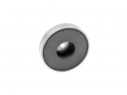 5050 5 feritova magneticka cocka nerezova se stredovou dirou 50x8 5x10 mm