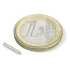Neodymový magnet valec D 1.5x0.5 mm, Neodym, N45, ponikelovaný