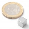 Neodymový magnet hranol 7x7x7 mm, N42, ponikelovaný