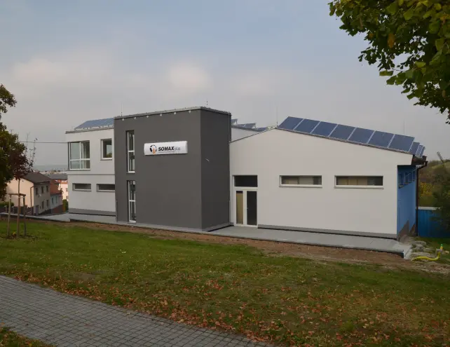 Hlavní budova společnosti Somax Tech - zadní strana