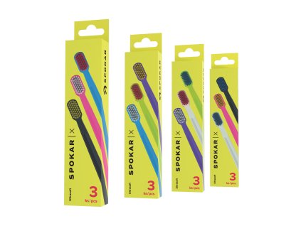 SPOKAR X – 3PACK ULTRASOFT – sada zubních kartáčků