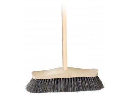 BROOM 5111/411, 100% HORSEHAIR, WITH STICK 120 cm
