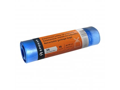 ZAŤAHOVACIE VRECKÁ NA ODPADKY PE 35 litrov